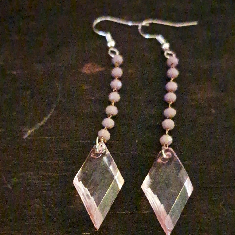 Princess Pink And Purple Earrings